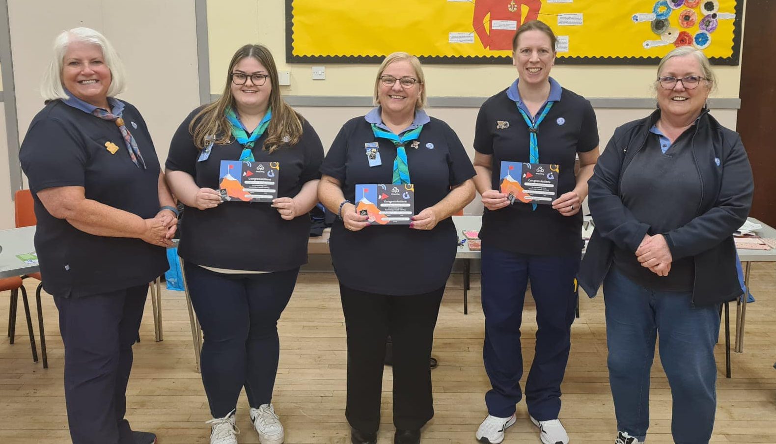 County Commissioner Lorna Hamilton, Lynne Bolton, Rachel Bolton, Sarah-Louise Dickson and Bronach Hughes