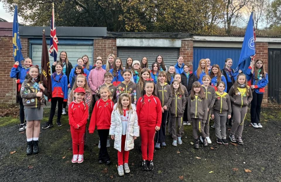 Vale of Leven Girlguiding members attended the service in Christie Park