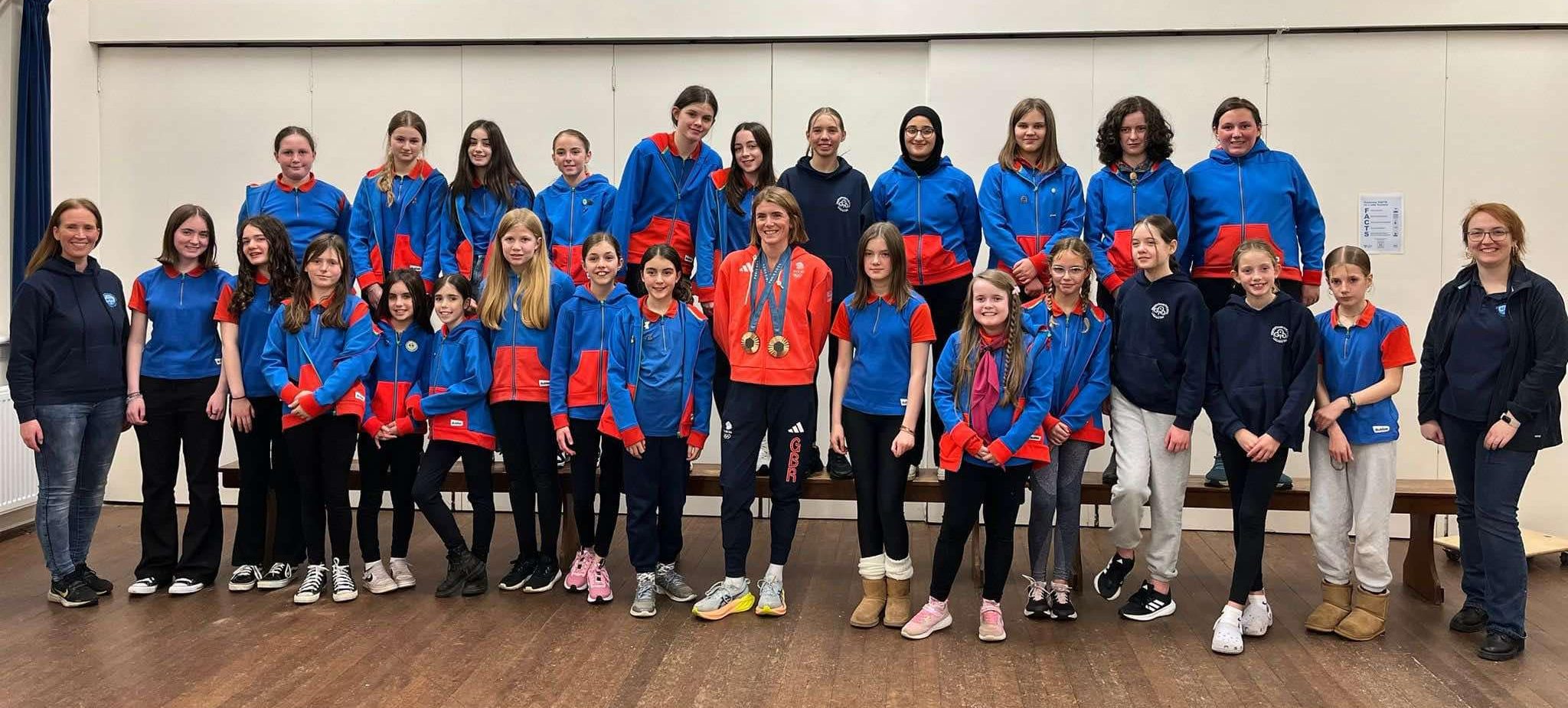 Olympic triathlete and World Champion Beth Potter went back to her roots when she paid a visit to 3rd Bearsden Guides.